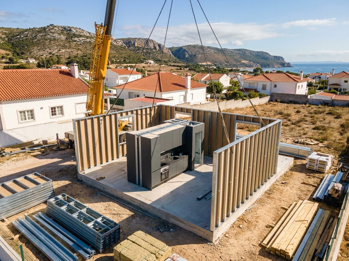 Sistema híbrido 2D + 3D para máxima flexibilidade em Lisboa — sistema LSF em aço galvanizado