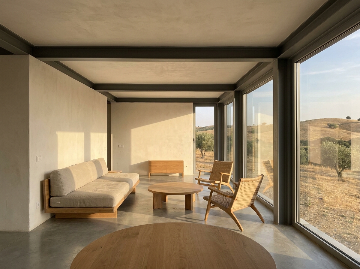 Interior de edifício modular LSF
